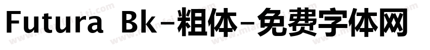 Futura Bk-粗体字体转换